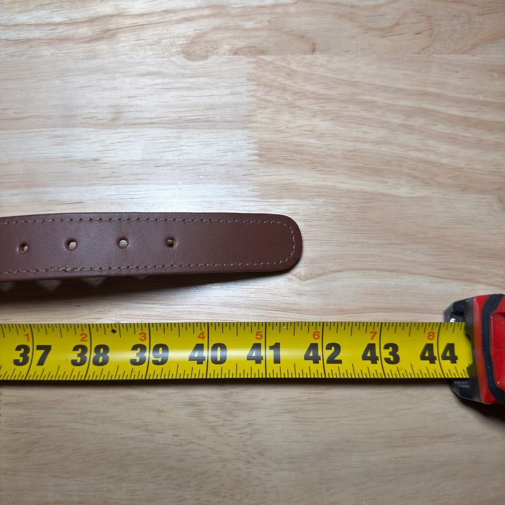 Zep-Pro Belt Mens 36 Orange Navy Clemson Tigers Paw Logo Leather Canvas USA Made - Picture 3 of 4